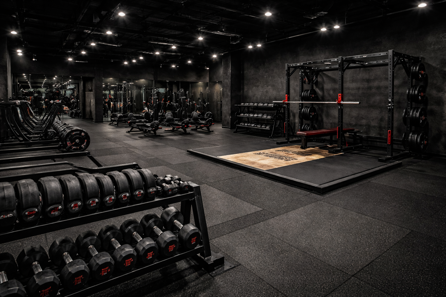 Modern gym interior
